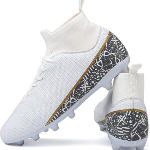 ASoftLand Soccer Cleats Mens Women Soccer Shoes for Big Boy AG/TF