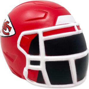Party Animal NFL Jumbo Squeezymates Helmet Kansas City Chiefs Squeezy Helmet Figurine, Team Colors, 4″ Tall