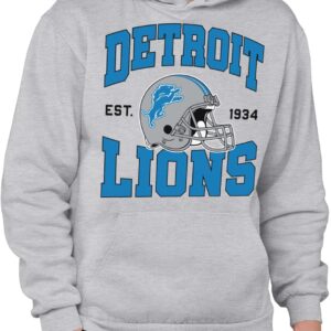 Junk Food Clothing x NFL – Team Helmet – Unisex Adult Pullover Hoodie for Men and Women – Officially Licensed NFL Apparel