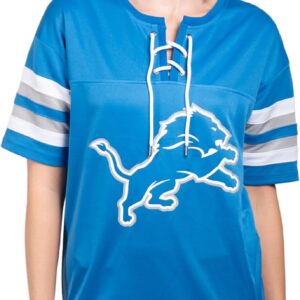 Ultra Game NFL Women’s Lace Up Tee Shirt Penalty Box