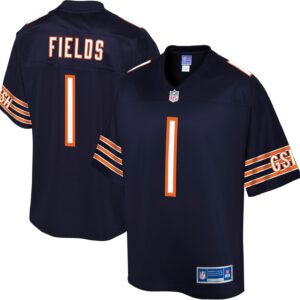 NFL PRO LINE Men’s Justin Fields Navy Chicago Bears Jersey