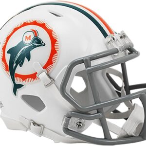 Miami Dolphins Riddell 1972 Throwback Speed Mini Helmet – NFL Mini Helmets