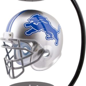 Pegasus Sports NFL Rotating Levitating Hover Helmet with LED Lighting, Detroit Lions