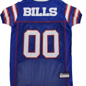 NFL Buffalo Bills Dog Jersey, Size: Small. Best Football Jersey Costume for Dogs & Cats. Licensed Jersey Shirt