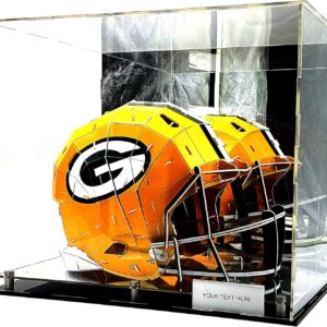 Football Basketball Helmet Sneakers Memorabilia Dustproof Acrylic Display Case Showcase Box UV Protection Mirror Riser