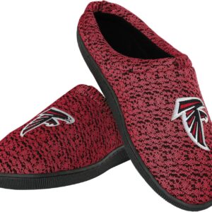 FOCO Mens NFL Team Logo Poly Knit Cup Sole Slippers