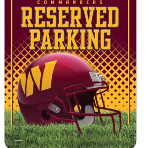 NFL Football Metal Parking Sign 8.5″ x 11″ – Great for Man Cave, Bed Room, Office, Home Décor