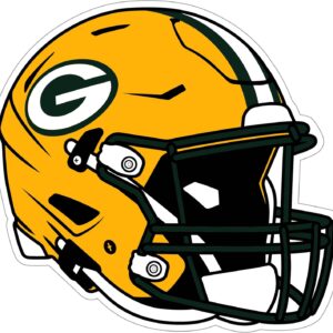 Siskiyou Sports NFL Green Bay Packers Helmet Auto Decal, Team Colors, One Size