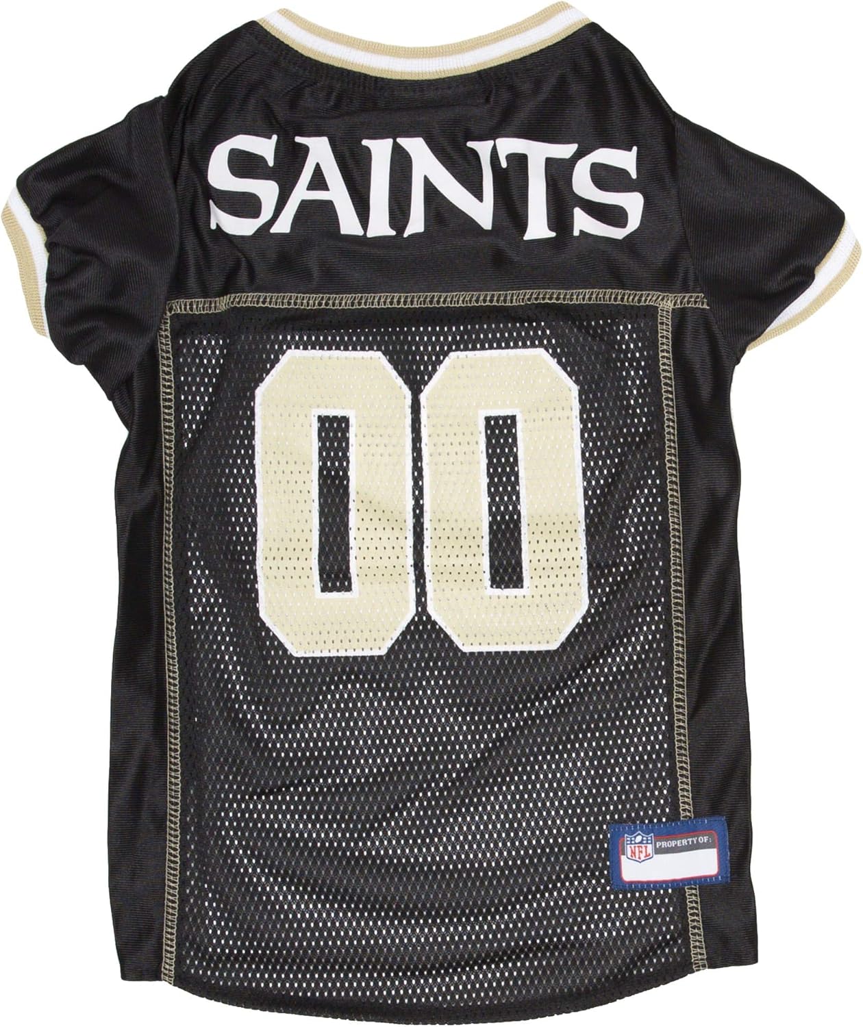 NFL New Orleans Saints Dog Jersey, Size: Small. Best Football Jersey Costume for Dogs & Cats. Licensed Jersey Shirt