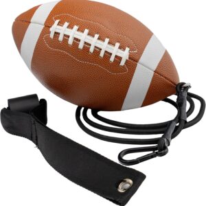 Official Size Football – Pass Back Trainer – Practice Throwing & Catching Indoors/Outdoors – Football Gear