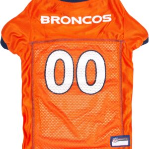 NFL Denver Broncos Dog Jersey, Size: XX-Large. Best Football Jersey Costume for Dogs & Cats. Licensed Jersey Shirt