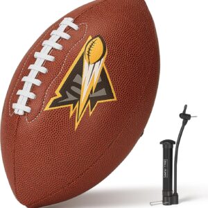 Glow in The Dark Football Size 9, Holographic and Reflective Football, Sports Accessories Gifts Toys for Kids,Boys 8-12, Light Up Ball, Ideal Gifts for Football Lover, Boys Age 7 8 9 10 11 12 13 14