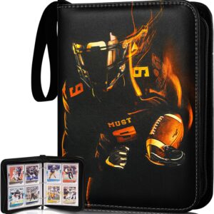 Football Card Binder,2024 Sports Trading Card with Sleeves Holder Album,440 Pockets Rugby Card Holder Sheets Display Storage Protectors for Collectors Boys and Girls Gift