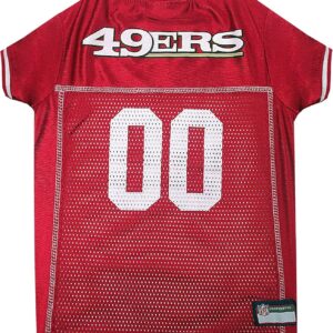 NFL San Francisco 49ers Dog Jersey, Size: XX-Large. Best Football Jersey Costume for Dogs & Cats. Licensed Jersey Shirt