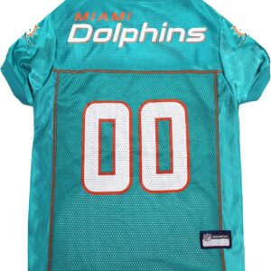 NFL Miami Dolphins Dog Jersey, Size: XX-Large. Best Football Jersey Costume for Dogs & Cats. Licensed Jersey Shirt