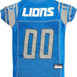 NFL Detroit Lions Dog Jersey, Size: Medium. Best Football Jersey Costume for Dogs & Cats. Licensed Jersey Shirt